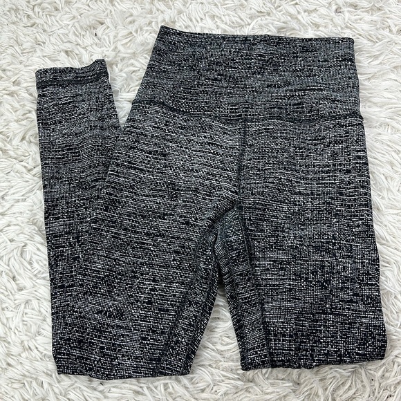 🔥$SALE$🔥 Lululemon Align Pant II *25" Twillines Ice Grey Black - Picture 1 of 4